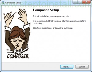 xampp install composer
