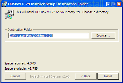 install windows on dosbox